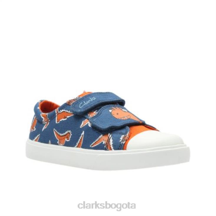 Clarks 0DX8L4816 blue clarks tricer roar inf g ajuste niños azul