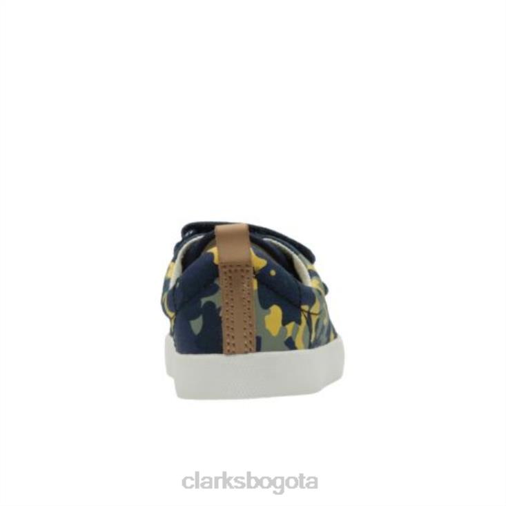 Clarks 0DX8L4820 clarks camo azul marino halcy high fst g fit niños camuflaje azul marino