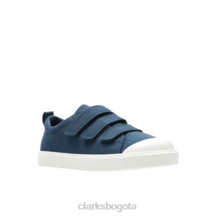 Clarks 0DX8L4825 clarks azul marino city flare lo inf g fit niños Armada