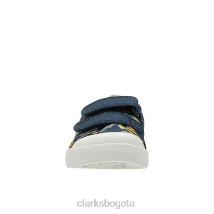 Clarks 0DX8L4826 clarks halcy high fst g fit camuflaje azul marino niños camuflaje azul marino