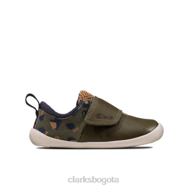 Clarks 0DX8L4828 oliva camo roamer sport fst f fit clarks niños camuflaje oliva