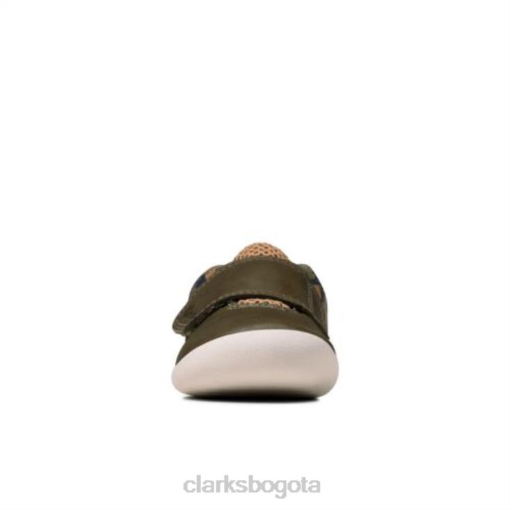 Clarks 0DX8L4828 oliva camo roamer sport fst f fit clarks niños camuflaje oliva
