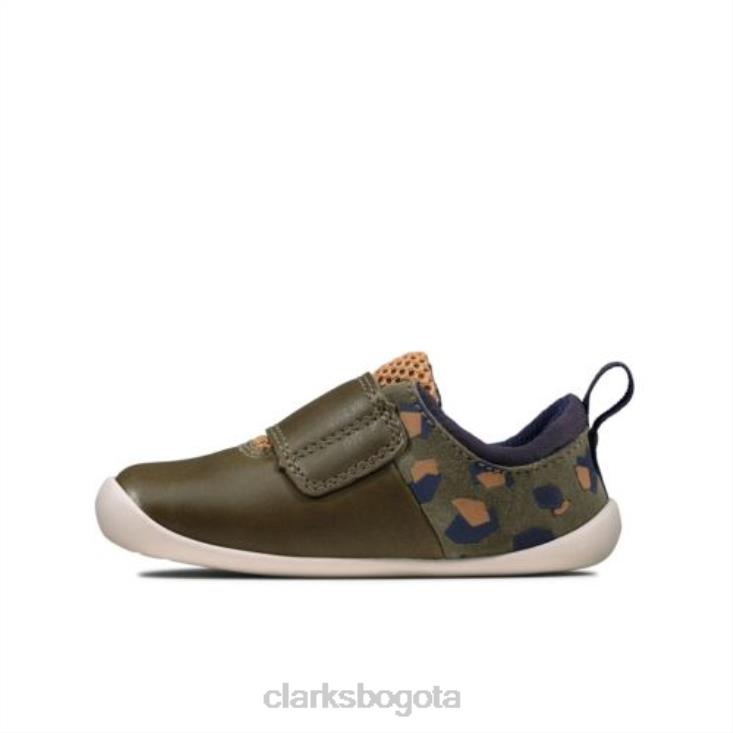 Clarks 0DX8L4828 oliva camo roamer sport fst f fit clarks niños camuflaje oliva