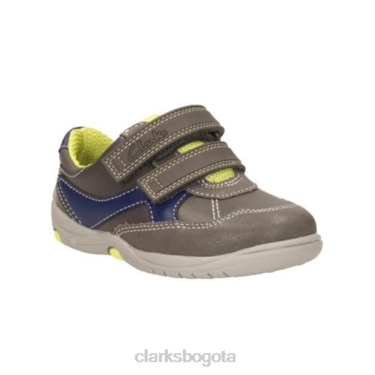 Clarks 0DX8L4845 ru cove fst f fit clarks cuero gris niños cuero gris
