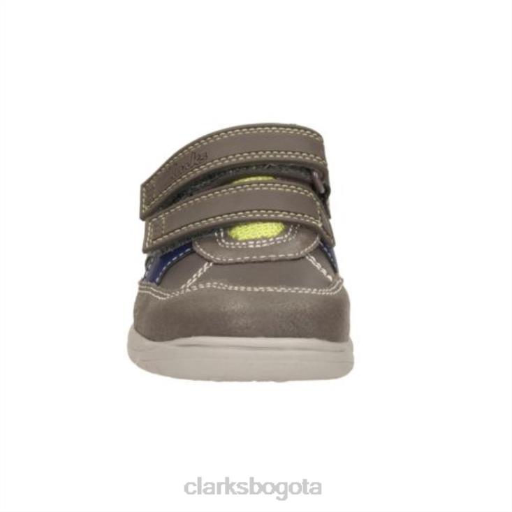 Clarks 0DX8L4846 ru cove fst e fit clarks de cuero gris niños cuero gris