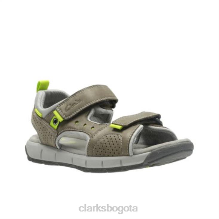 Clarks 0DX8L4848 clarks grises jolly wild jnr g fit unisexo gris