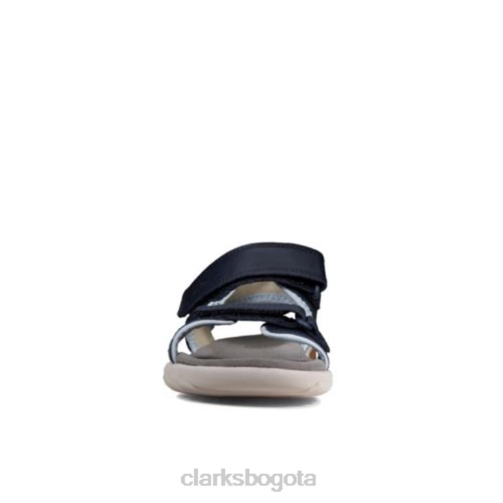 Clarks 0DX8L4858 clarks rocco wave jnr g fit azul marino combinado unisexo combinado azul marino