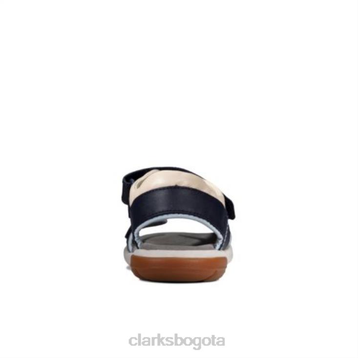 Clarks 0DX8L4858 clarks rocco wave jnr g fit azul marino combinado unisexo combinado azul marino