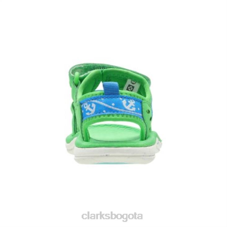 Clarks 0DX8L4861 movello 15 inf f fit clarks verde unisexo verde