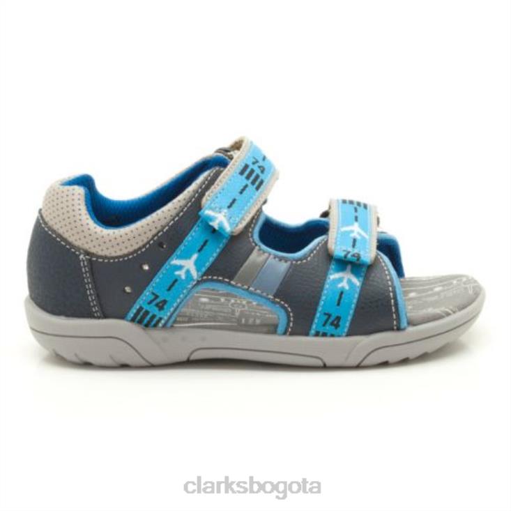 Clarks 0DX8L4863 ala bay pre g fit clarks cuero azul marino unisexo cuero azul marino