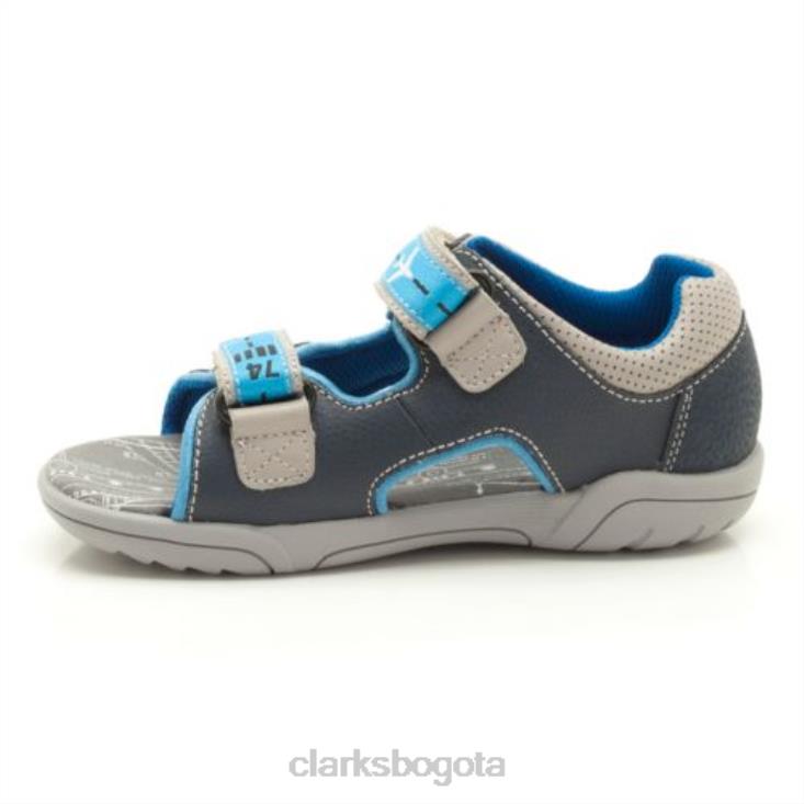 Clarks 0DX8L4863 ala bay pre g fit clarks cuero azul marino unisexo cuero azul marino