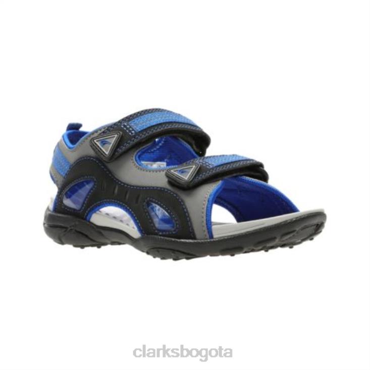 Clarks 0DX8L4864 clarks solares force jnr g fit azules unisexo azul