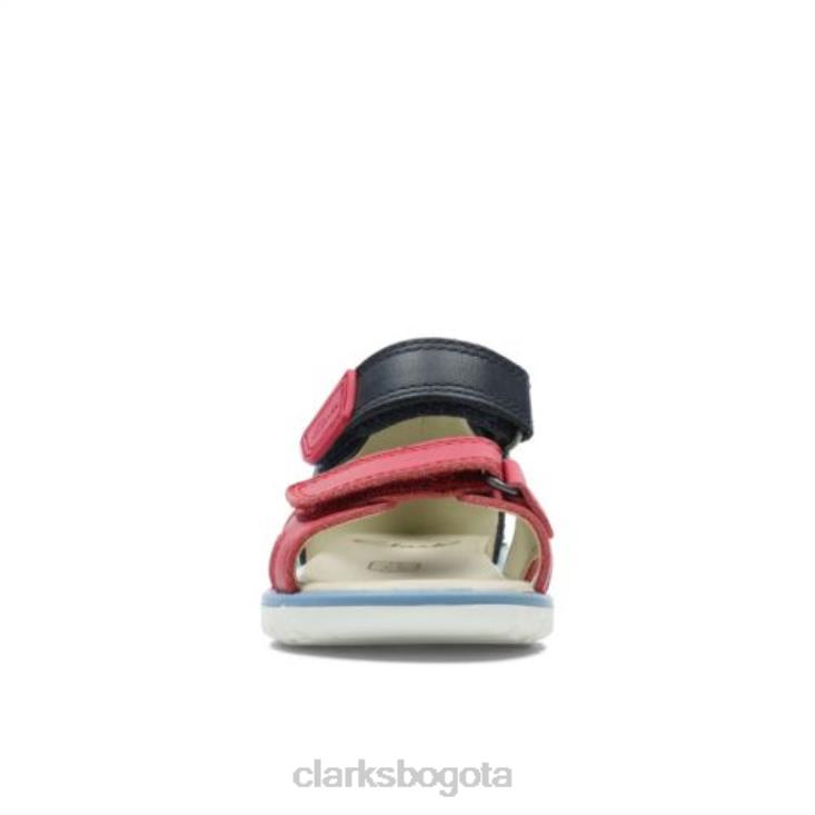 Clarks 0DX8L4866 clarks roam scale fst g fit azul marino/rojo cuero unisexo cuero azul marino/rojo
