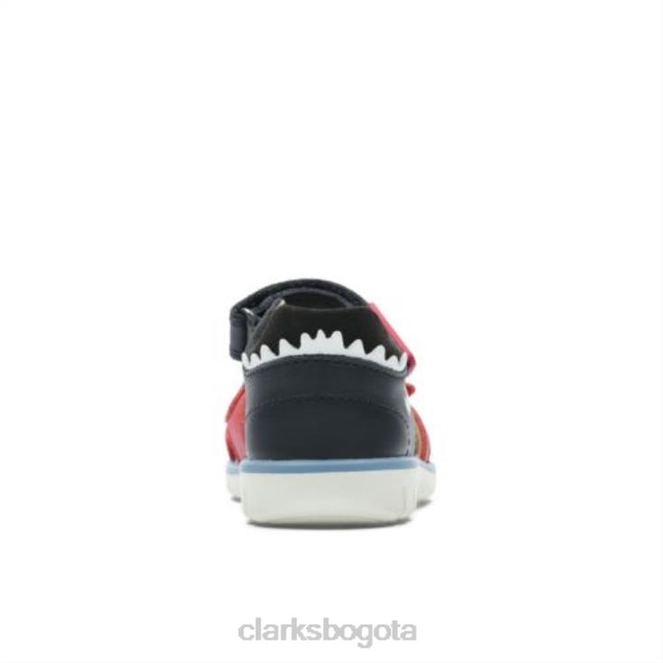 Clarks 0DX8L4866 clarks roam scale fst g fit azul marino/rojo cuero unisexo cuero azul marino/rojo
