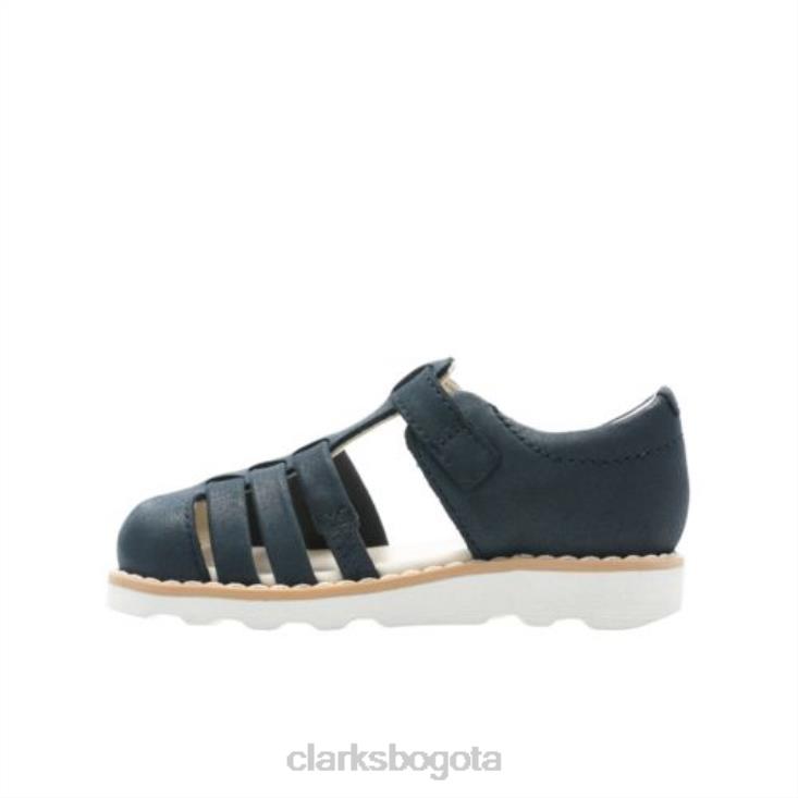 Clarks 0DX8L4867 clarks corona de cuero azul marino inf g fit unisexo cuero azul marino