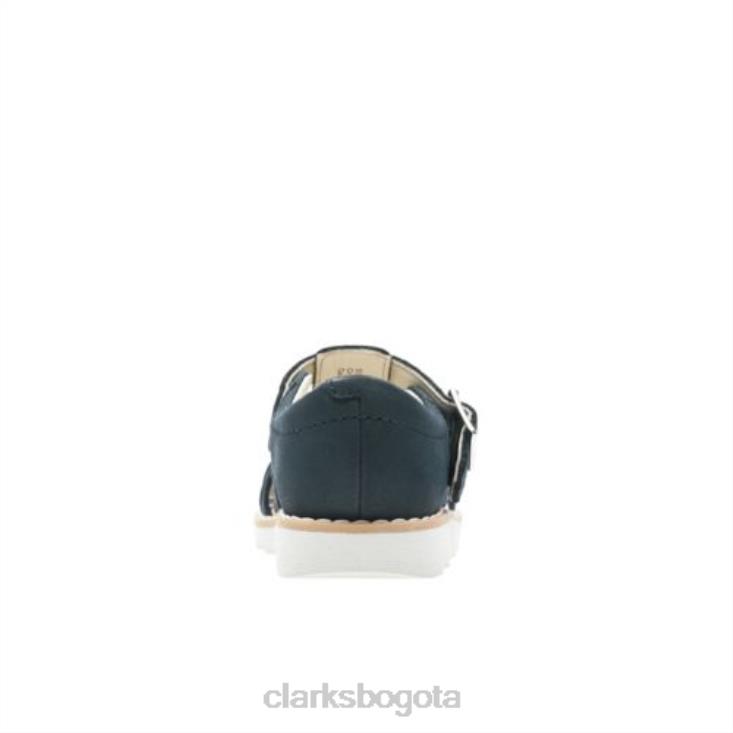 Clarks 0DX8L4867 clarks corona de cuero azul marino inf g fit unisexo cuero azul marino