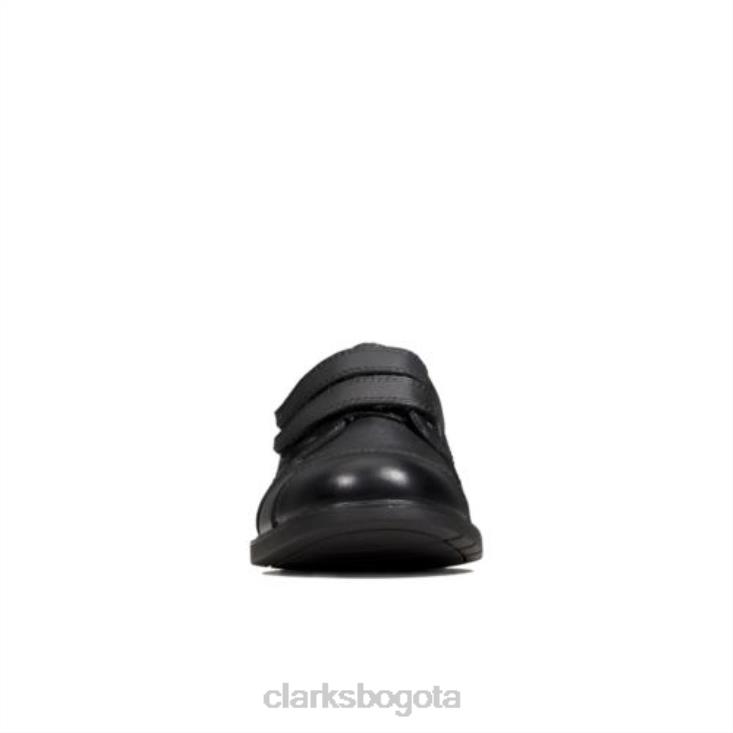 Clarks 0DX8L4869 Scala Skye inf f Fit Clarks niños cuero negro