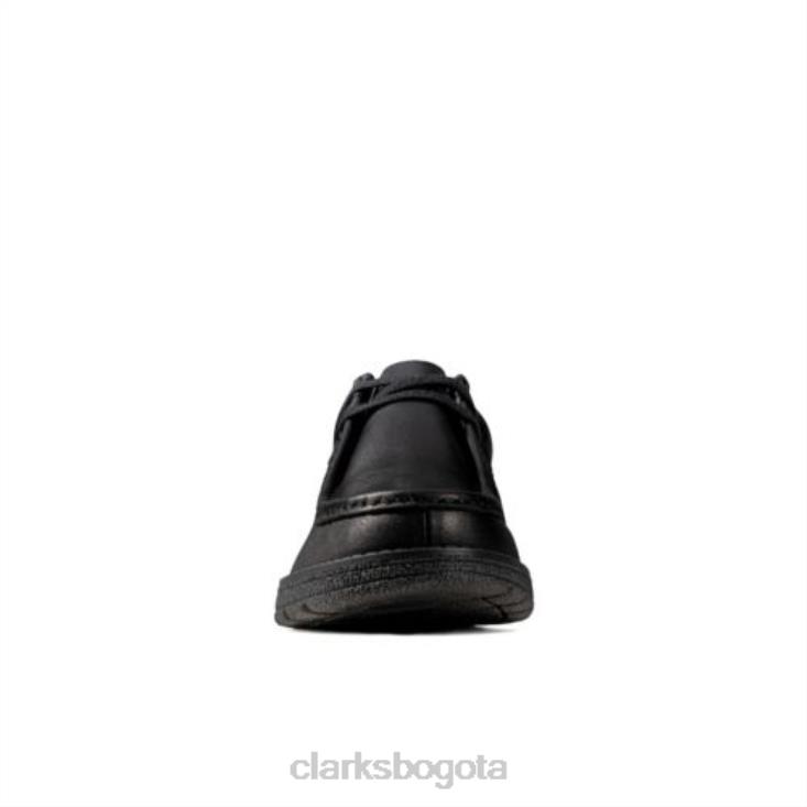 Clarks 0DX8L4870 mendip craft jnr f fit clarks de cuero negro niños cuero negro