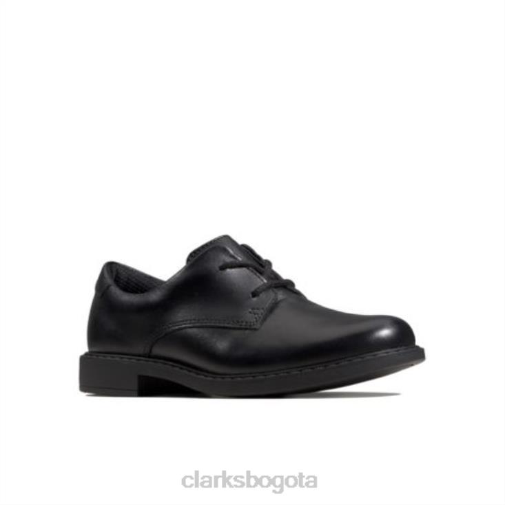 Clarks 0DX8L4871 scala loop jnr g fit clarks cuero negro niños cuero negro