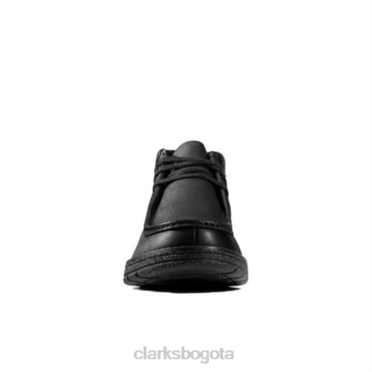 Clarks 0DX8L4875 clarks mendip loop de cuero negro jnr f fit niños cuero negro