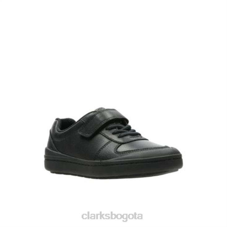 Clarks 0DX8L4877 rock verve inf g fit clarks cuero negro niños cuero negro