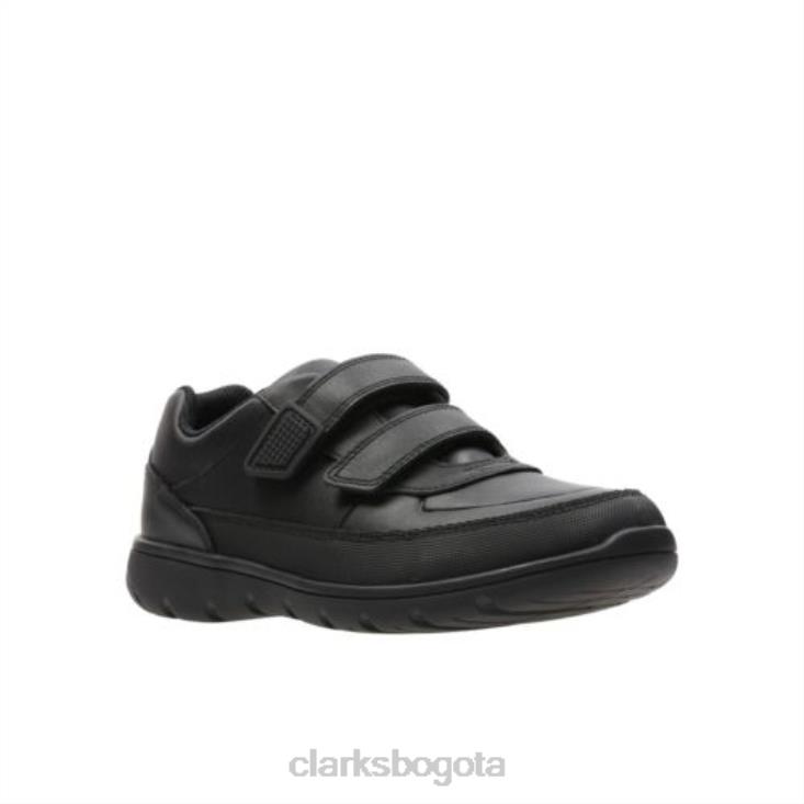 Clarks 0DX8L4885 aventura walk inf h fit clarks cuero negro niños cuero negro