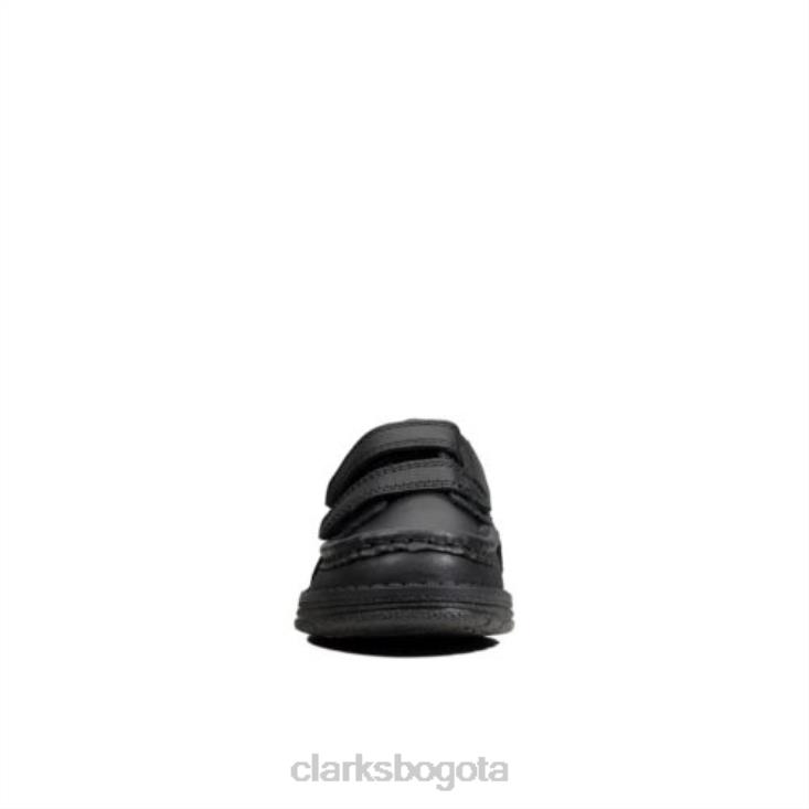 Clarks 0DX8L4886 mendip bright inf f fit clarks de cuero negro niños cuero negro