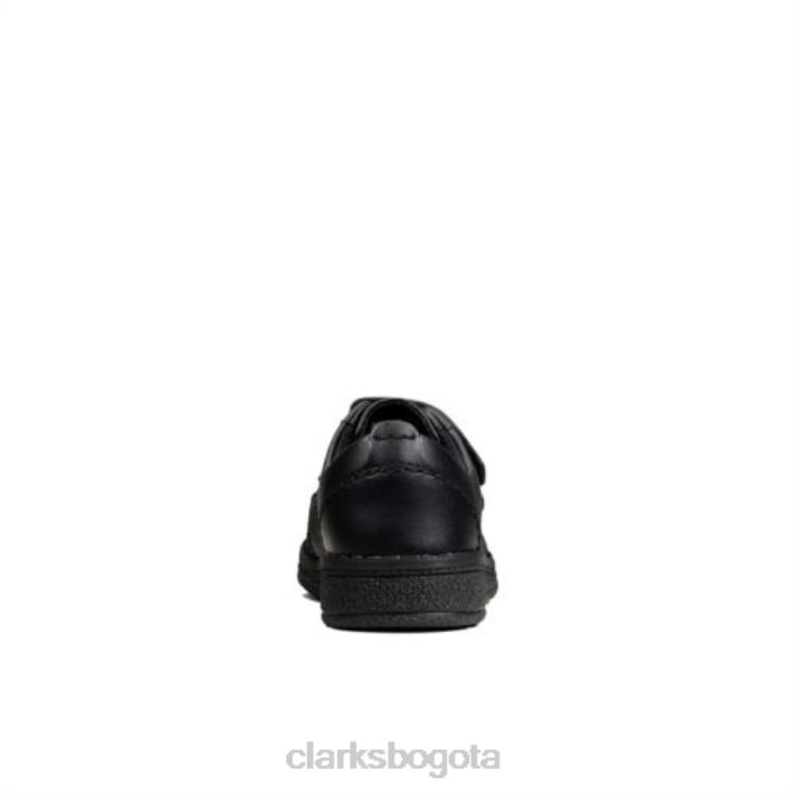 Clarks 0DX8L4886 mendip bright inf f fit clarks de cuero negro niños cuero negro