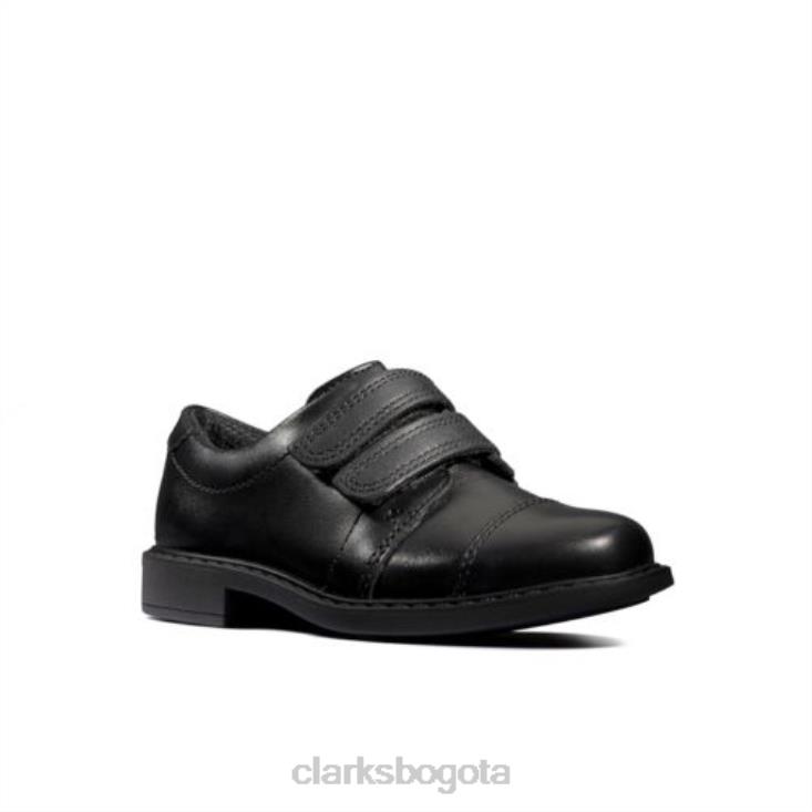Clarks 0DX8L4887 scala skye inf f fit clarks cuero negro niños cuero negro