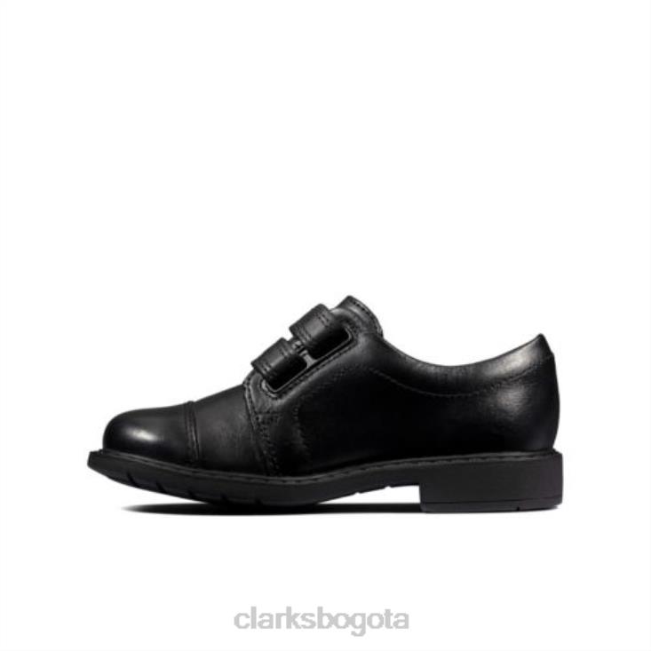 Clarks 0DX8L4887 scala skye inf f fit clarks cuero negro niños cuero negro