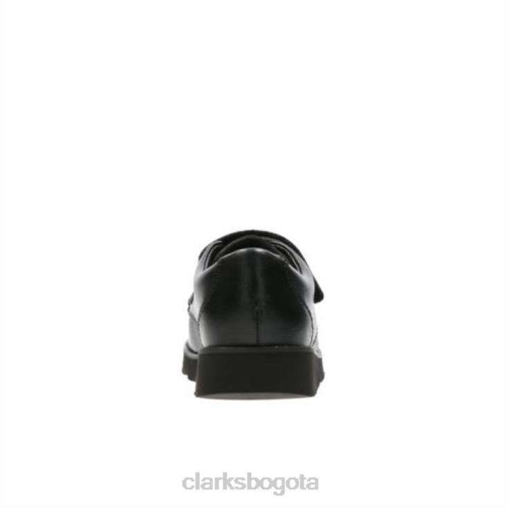 Clarks 0DX8L4889 clarks corona de cuero negro tate inf g fit niños cuero negro