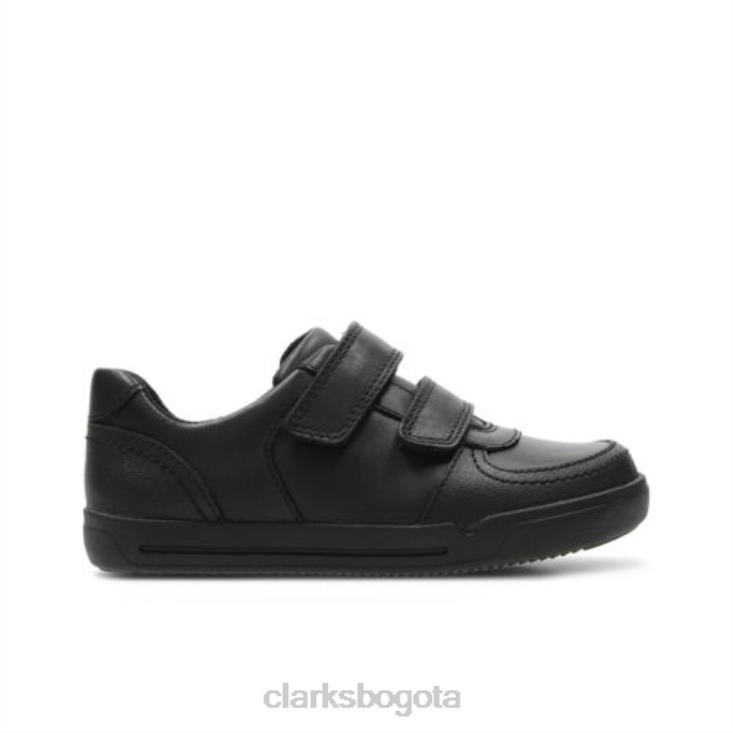 Clarks 0DX8L4890 clarks mini racer pre h fit negro niños negro