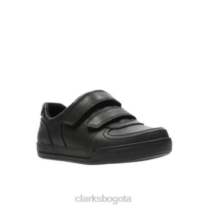 Clarks 0DX8L4890 clarks mini racer pre h fit negro niños negro