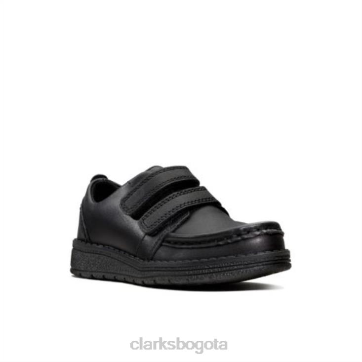 Clarks 0DX8L4891 clarks mendip negro brillante inf g ajuste niños negro