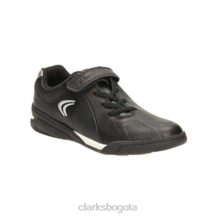 Clarks 0DX8L4896 premio clarks negros salto pre g fit niños negro