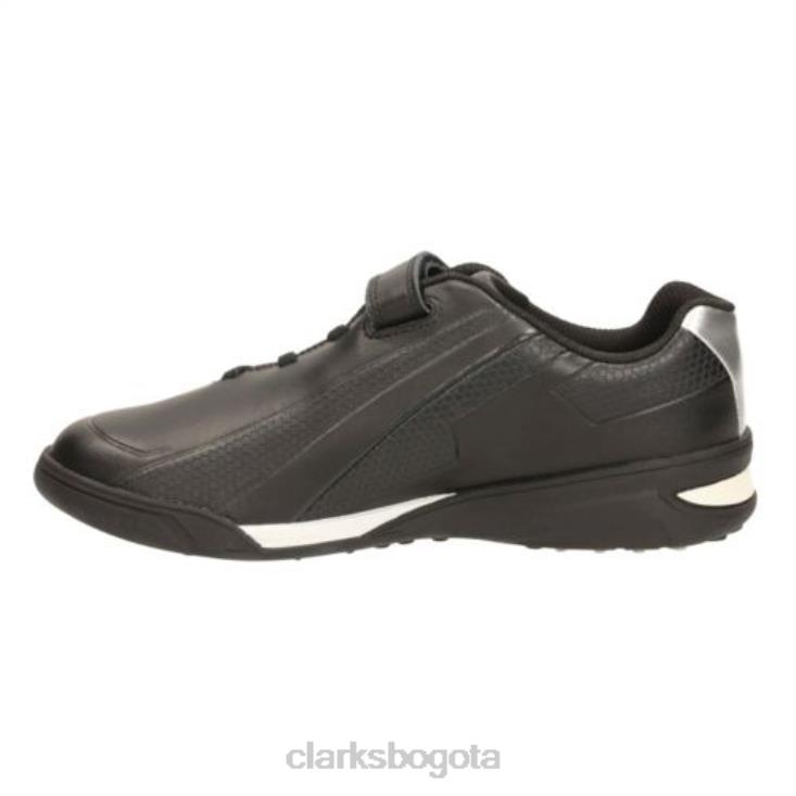 Clarks 0DX8L4896 premio clarks negros salto pre g fit niños negro