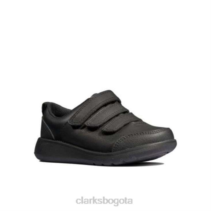 Clarks 0DX8L4906 clarks scape sky inf g fit cuero negro niños cuero negro