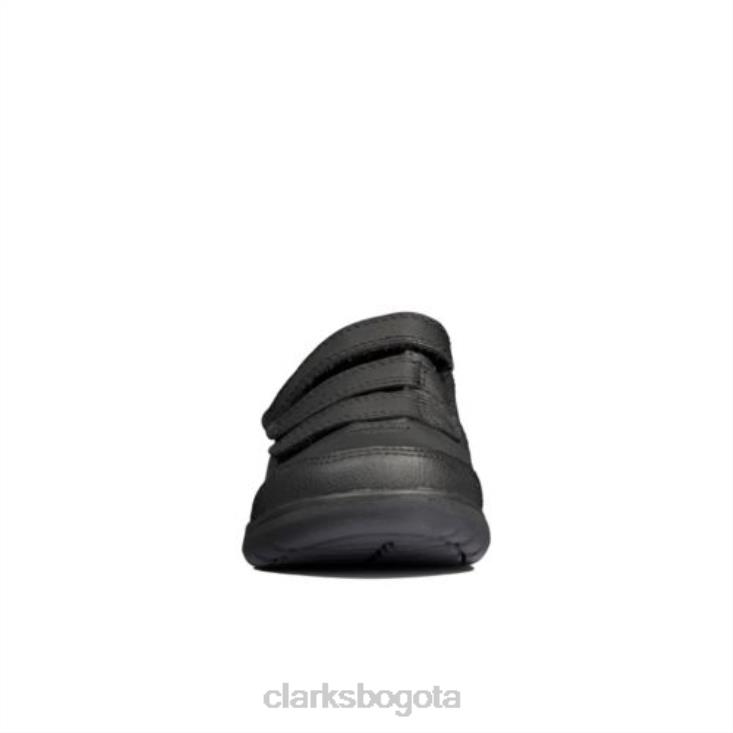 Clarks 0DX8L4906 clarks scape sky inf g fit cuero negro niños cuero negro