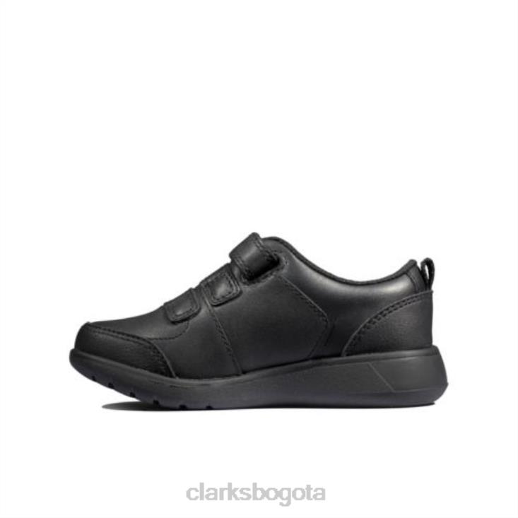 Clarks 0DX8L4906 clarks scape sky inf g fit cuero negro niños cuero negro