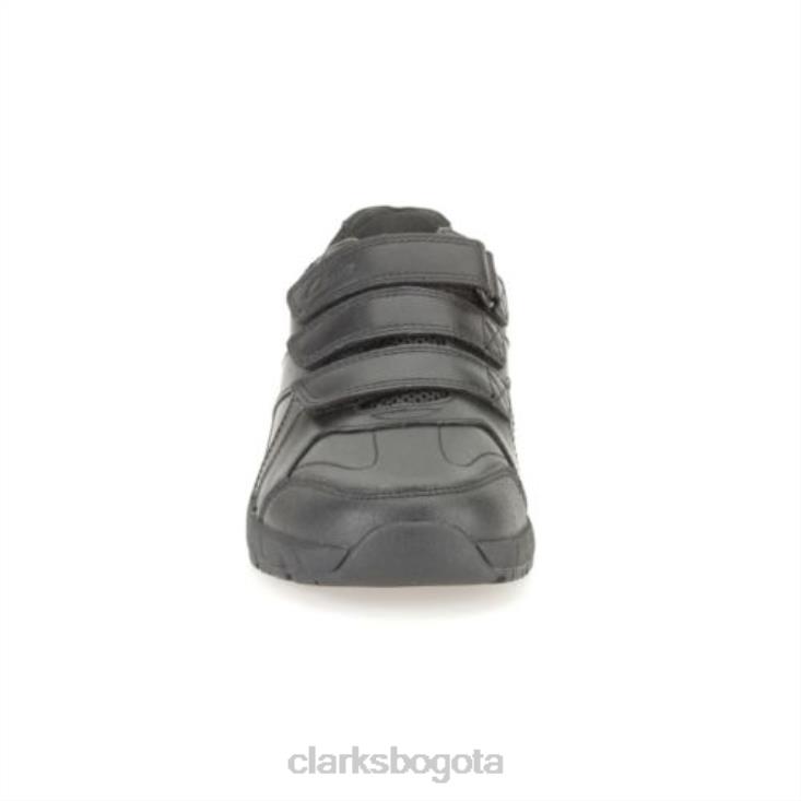 Clarks 0DX8L4908 clarks air learn jnr g fit cuero negro niños cuero negro