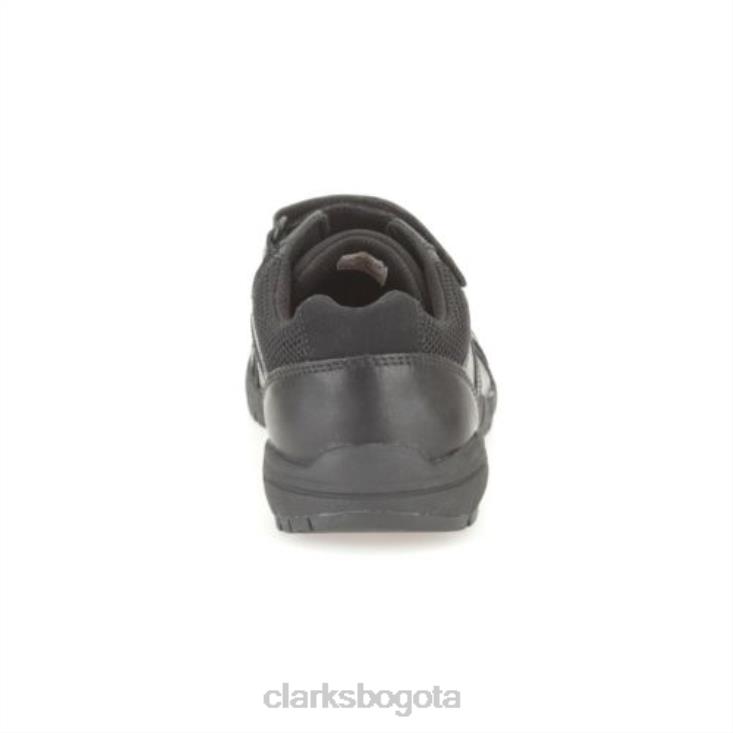 Clarks 0DX8L4908 clarks air learn jnr g fit cuero negro niños cuero negro