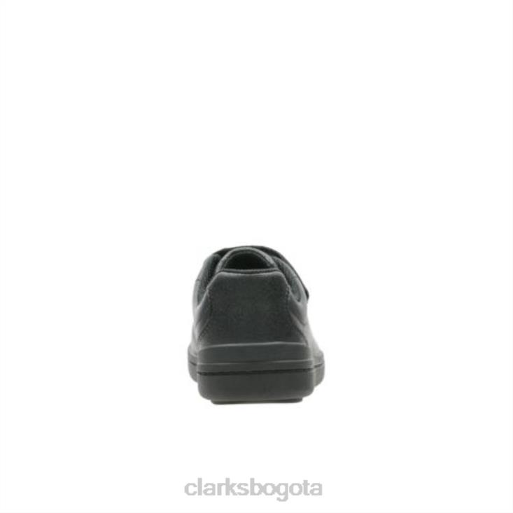 Clarks 0DX8L4909 rock play inf e fit clarks cuero negro niños cuero negro