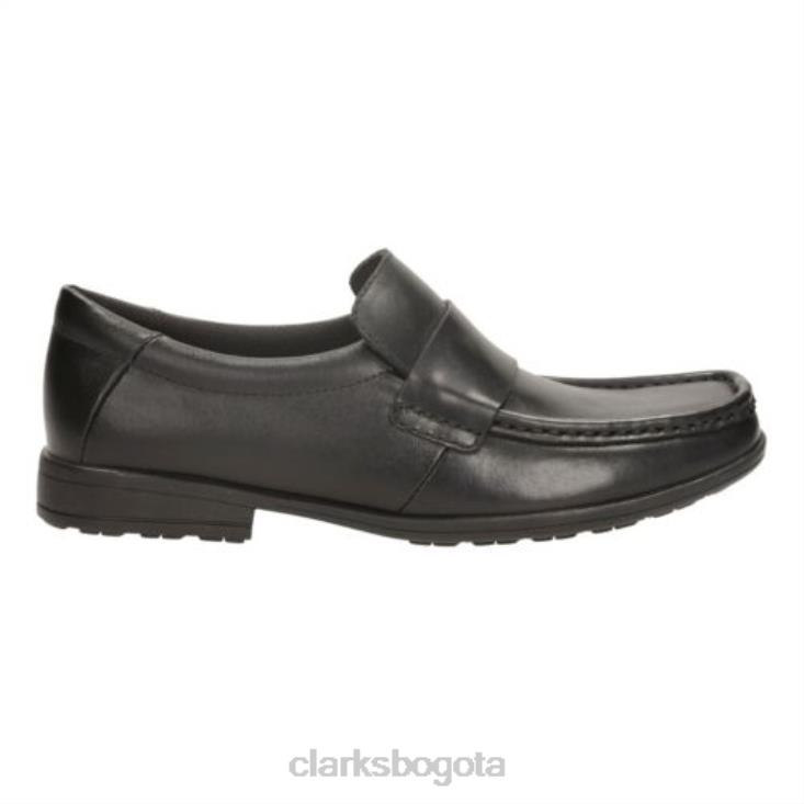 Clarks 0DX8L4910 corris step snr g fit clarks negros niños negro