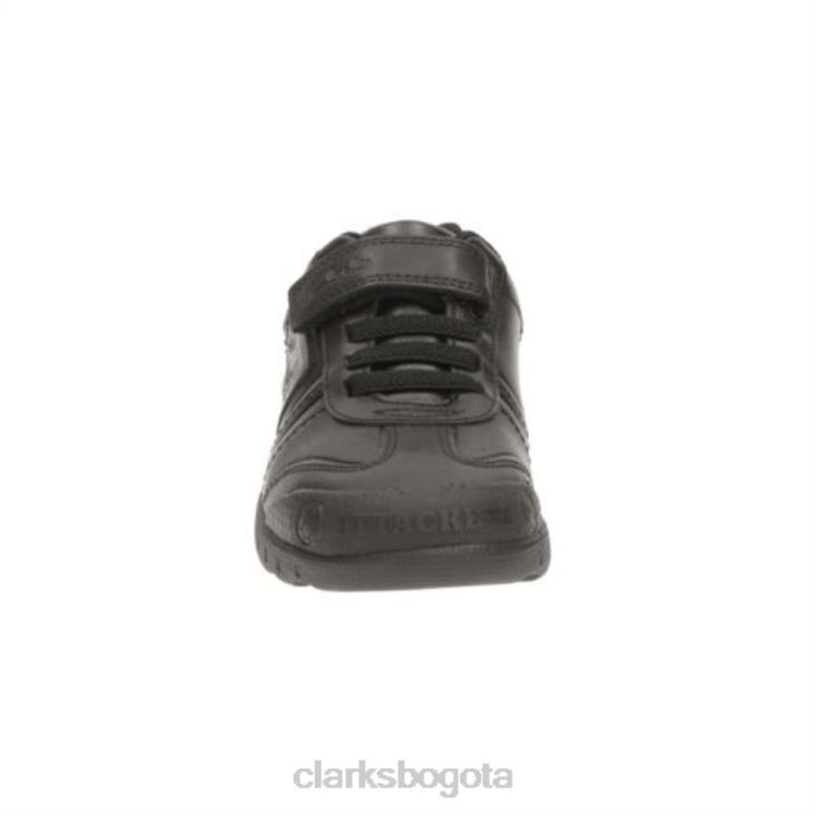 Clarks 0DX8L4915 clarks negros leaderplay inf g fit niños negro
