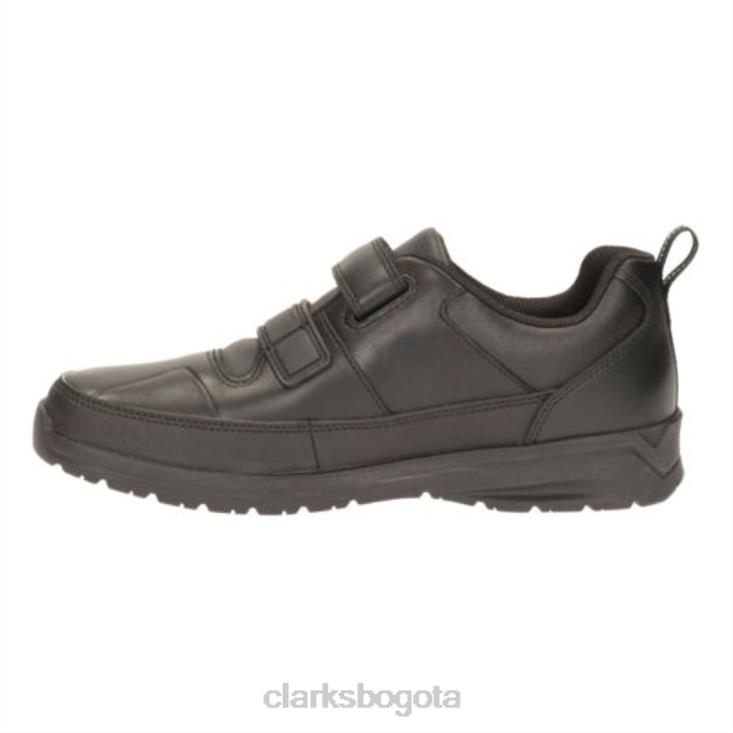 Clarks 0DX8L4916 clarks negros reflectantes ace jnr e fit niños negro