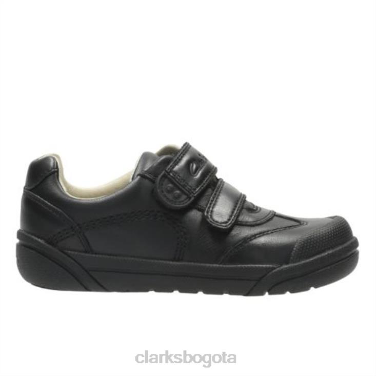 Clarks 0DX8L4917 lilfolkzoo pre g fit clarks negros niños negro