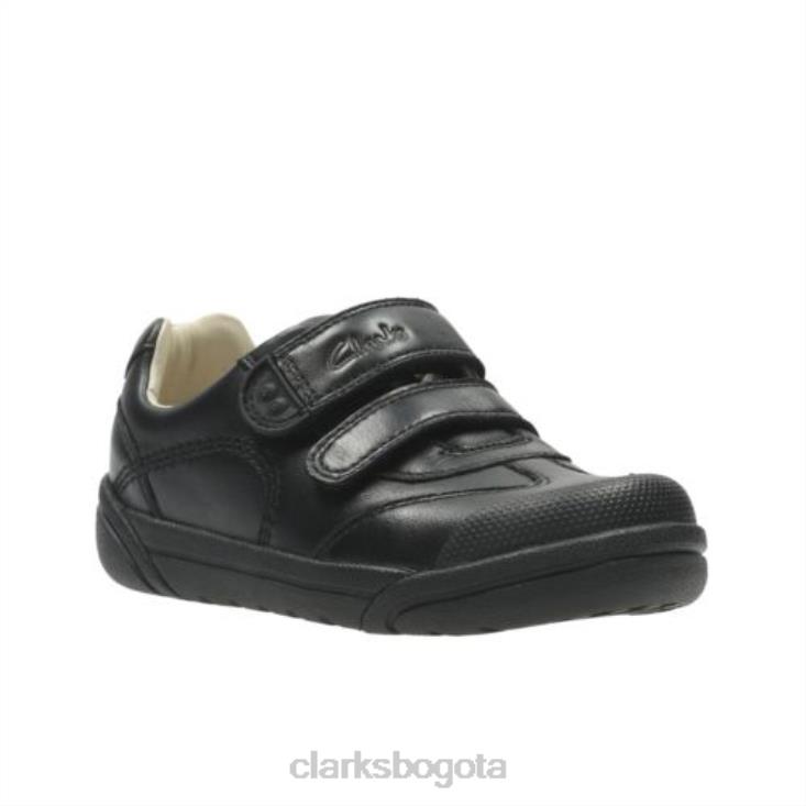 Clarks 0DX8L4917 lilfolkzoo pre g fit clarks negros niños negro