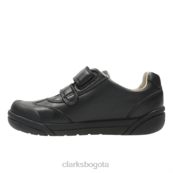 Clarks 0DX8L4917 lilfolkzoo pre g fit clarks negros niños negro