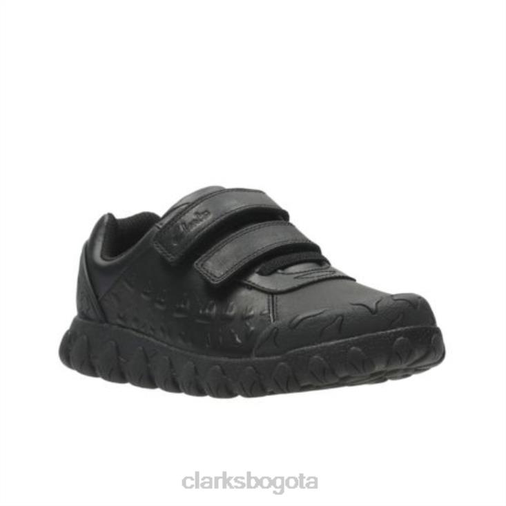 Clarks 0DX8L4920 clarks tyrex ride pre g fit negros niños negro