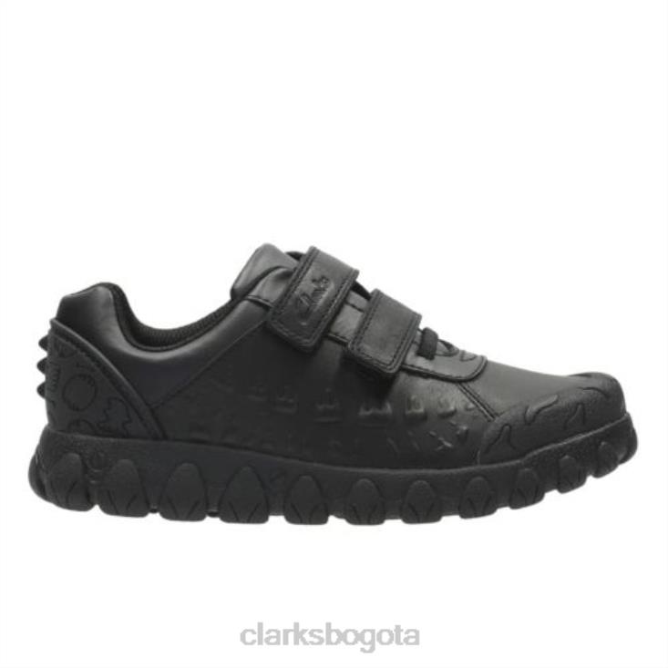 Clarks 0DX8L4921 clarks tyrex ride pre h fit negros niños negro